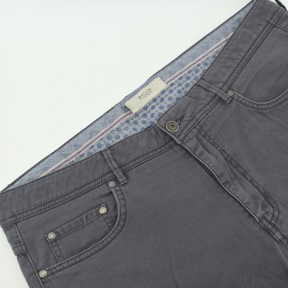 BALLIN Pants Mens 36x30 Blue Crescent Modern Straight Fit 5-Pocket Stretch EUC